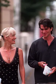 Paula Yates TV Presenter August 1998 Walkng down street with her new lover Kingsley Paula Yates TV Presenter August 1998 Walkng down street with her new lover Kingsley