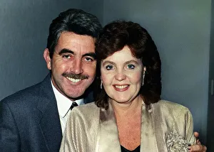 Pauline Collins actress with husband - February 1989 Pauline Collins actress with husband - February 1989