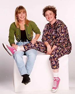 Pauline Quirke actress with actress Tracy Robinson who star in the television series Pauline Quirke actress with actress Tracy Robinson who star in the television series