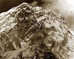 The Three Peaks of Mount Nuptse in the Himalayas - May 1974 taken from 16 The Three Peaks of Mount Nuptse in the Himalayas - May 1974 taken from 16