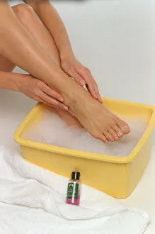 Pedicure Feature June 1999 gently massage wash feet using cooling Shower Gel Pedicure Feature June 1999 gently massage wash feet using cooling Shower Gel