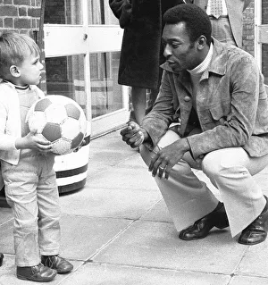 Pele meets Pele. A two and a half year old from Shepherds Bush named Pele Jairzinho Pele meets Pele. A two and a half year old from Shepherds Bush named Pele Jairzinho