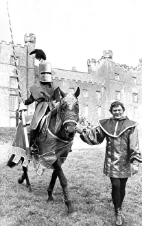 Some of the people taking part in a jousting competition at Lumley Castle Some of the people taking part in a jousting competition at Lumley Castle