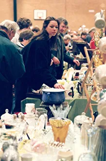People trying to find a bargain at this antiques fair at Gateshead Leisure Centre in People trying to find a bargain at this antiques fair at Gateshead Leisure Centre in