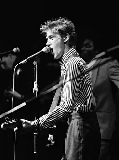 A performance at Liver Aid, Liverpool Empire Theatre. 20th September 1985 A performance at Liver Aid, Liverpool Empire Theatre. 20th September 1985