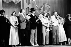Performers on stage at the Royal Variety Show Rehearsal at the Palladium Performers on stage at the Royal Variety Show Rehearsal at the Palladium