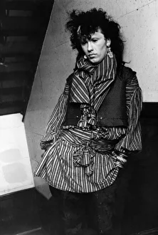 Pete Burns, singer of pop band Dead or Alive. Circa May 1981 Pete Burns, singer of pop band Dead or Alive. Circa May 1981