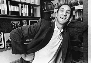 Pete Townshend, guitarist of British rock group The Who. 27th May 1985 Pete Townshend, guitarist of British rock group The Who. 27th May 1985
