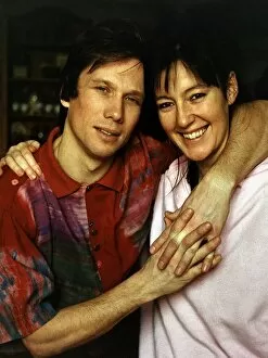 Images Dated 19th January 1992: Peter Duncan Actor with his wife Annie at their home in South London