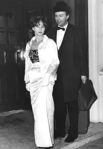 Peter Hall and Leslie Caron arrive at theatre premiere - January 1963 Peter Hall and Leslie Caron arrive at theatre premiere - January 1963