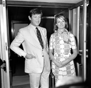 Peter Jay with his wife Margaret who saw him off at Heathrow Airport for Washington U.S Peter Jay with his wife Margaret who saw him off at Heathrow Airport for Washington U.S