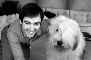 Peter Shelley and Dog. March 1975 75-01635-002 Peter Shelley and Dog. March 1975 75-01635-002