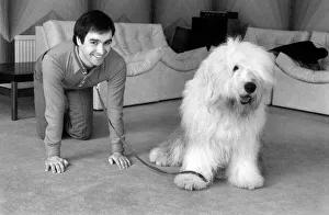 Peter Shelley and Dog. March 1975 75-01635-004 Peter Shelley and Dog. March 1975 75-01635-004