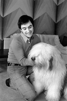 Peter Shelley and Dog. March 1975 75-01635-006 Peter Shelley and Dog. March 1975 75-01635-006