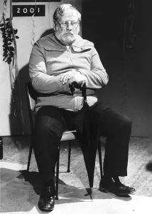 Peter Ustinov as his twin brother who stays on earth in the film Einsteins Universe Peter Ustinov as his twin brother who stays on earth in the film Einsteins Universe
