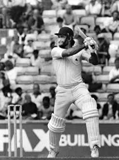 Peter Willey on the way to his century for Northamptonshire. July 1980 P009309 Peter Willey on the way to his century for Northamptonshire. July 1980 P009309