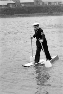 Petty officer Alan Hogarth on skis. Petty officer Alan Hogarth 33 Petty officer Alan Hogarth on skis. Petty officer Alan Hogarth 33