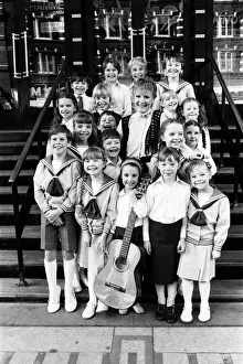 Petula Clark with the final selection of 18 children, three groups of six Petula Clark with the final selection of 18 children, three groups of six