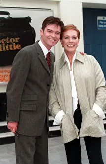 Phillip Schofield television presenter and actor June 1998 with Julie Andrews at a photo Phillip Schofield television presenter and actor June 1998 with Julie Andrews at a photo