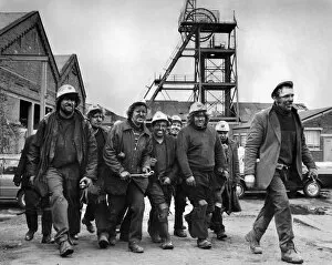Images Dated 14th April 1975: Phtotographs show the miners of Hepton Valley Colliery, near Burnley