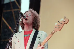 Picture shows Mike Mills, bass guitar player with REM. REM pictured Picture shows Mike Mills, bass guitar player with REM. REM pictured