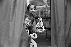 Plasticine playmates... two nine year olds, Jennifer Rooks (top) and Joseph Cranwell Plasticine playmates... two nine year olds, Jennifer Rooks (top) and Joseph Cranwell