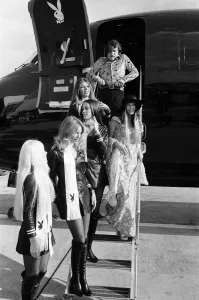 Playboy boss Hugh Hefner, with his girlfriend Barbi Benton Playboy boss Hugh Hefner, with his girlfriend Barbi Benton