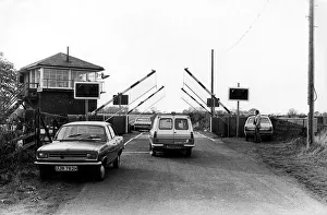 The Plessey level crossing that has been switched on to close circuit television on 27th The Plessey level crossing that has been switched on to close circuit television on 27th