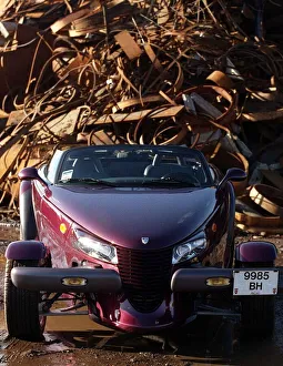 Plymouth Prowler October 1998 Convertible roadster maroon paintwork Plymouth Prowler October 1998 Convertible roadster maroon paintwork