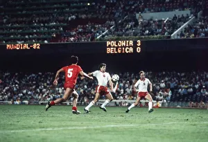 Poland v Belgium 1982 World Cup Michel Renquin tries to make up ground as Poland v Belgium 1982 World Cup Michel Renquin tries to make up ground as