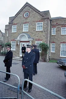 Police outside the new home of Margaret and Denis Thatcher in Dulwich Police outside the new home of Margaret and Denis Thatcher in Dulwich