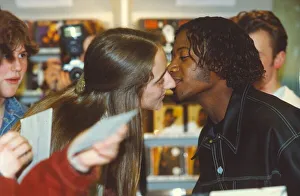 Pop group EYC, Damon Butler gives a young fan a kiss, at the Gateshead Metrocentre 12 Pop group EYC, Damon Butler gives a young fan a kiss, at the Gateshead Metrocentre 12