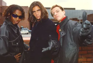 Pop group EYC, l to r, Damon Butler, Dave Loeffler and Trey McKay at the Gateshead Pop group EYC, l to r, Damon Butler, Dave Loeffler and Trey McKay at the Gateshead