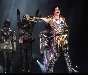 US pop megastar Michael Jackson sings during a concert at Letna Plain in the center of US pop megastar Michael Jackson sings during a concert at Letna Plain in the center of