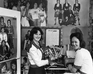 Pop Music Fans Joy Lynch (aged 16) and Julie Franks (aged 15 Pop Music Fans Joy Lynch (aged 16) and Julie Franks (aged 15