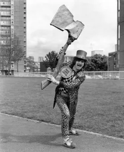 Pop singers David Sutch (Screaming Lord Sutch). May 1983 P009893 Pop singers David Sutch (Screaming Lord Sutch). May 1983 P009893
