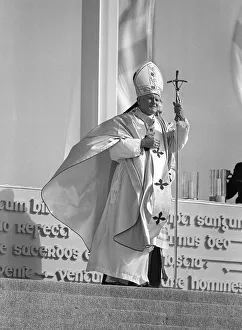 Pope John Paul II during his visit to Ireland 1979 The Pope in his Robes Pope John Paul II during his visit to Ireland 1979 The Pope in his Robes