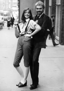 Posing, Tim with a fashion model. May 1981 P006273 Posing, Tim with a fashion model. May 1981 P006273