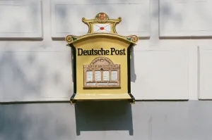 Post Office Box on wall in East Berlin, Germany 22nd September 1989 Post Office Box on wall in East Berlin, Germany 22nd September 1989