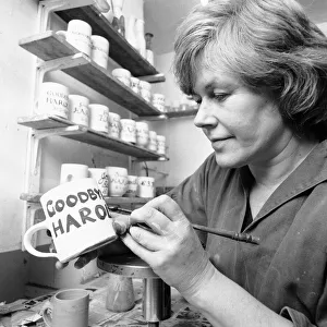 Potter Bridget Appleby seen here in here Crawford Street, Marylebone, London studio Potter Bridget Appleby seen here in here Crawford Street, Marylebone, London studio