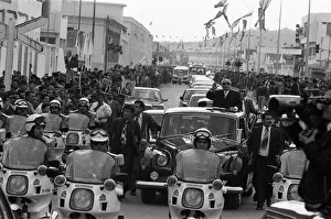 President Habib Bourguiba during the Royal state visit to Tunis, Tunisia President Habib Bourguiba during the Royal state visit to Tunis, Tunisia