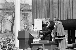 President Jimmy Carter receiving the Freedom of the City from Mayor of Washington President Jimmy Carter receiving the Freedom of the City from Mayor of Washington