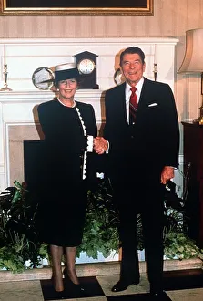 President Ronald Regan June 1988 visit to England with Margaret Thatcher at No President Ronald Regan June 1988 visit to England with Margaret Thatcher at No