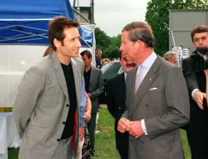 Pricne Charles meets David Duchovny at the Party in the Park for the Prince' Pricne Charles meets David Duchovny at the Party in the Park for the Prince'