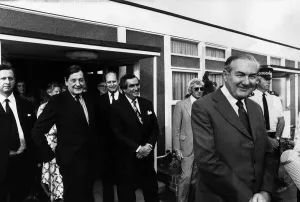 Prime minister James Callaghan with his chancellor Denis Healey Prime minister James Callaghan with his chancellor Denis Healey