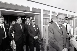 Prime minister James Callaghan with his chancellor Denis Healey Prime minister James Callaghan with his chancellor Denis Healey