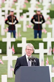 Prime Minister John Major at the American Military Cemetery in Madingley, near Cambridge Prime Minister John Major at the American Military Cemetery in Madingley, near Cambridge