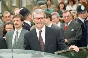 Prime Minister John Major at the Ideal Home Exhibition, Earls Court. 2nd April 1992 Prime Minister John Major at the Ideal Home Exhibition, Earls Court. 2nd April 1992