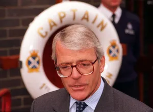 Prime Minister John Major seen here at the Royal Navy Base Fraslane for Prime Minister John Major seen here at the Royal Navy Base Fraslane for