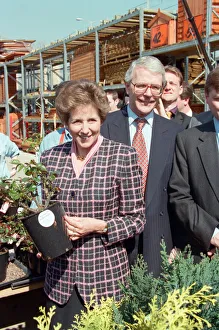 Prime Minister John Major and wife Norma pictured visiting B&Q during the general Prime Minister John Major and wife Norma pictured visiting B&Q during the general